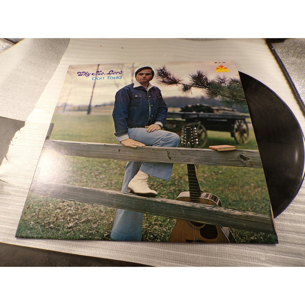 Don Todd Why Me Lord Vinyl LP Mission Records MR-DT-497 Gospel Country 33 RPM